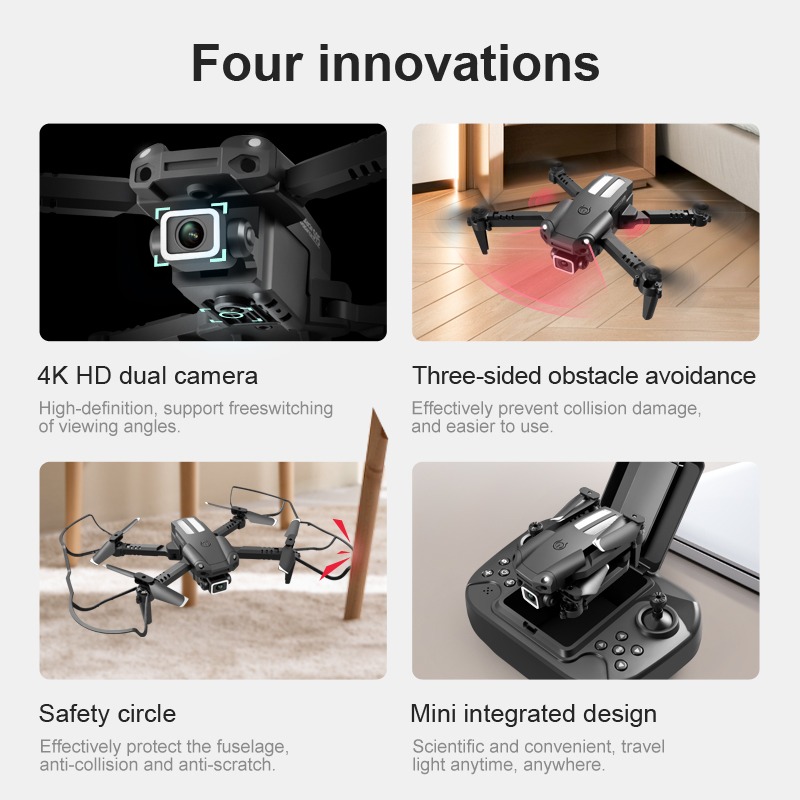 Mini Drone Dobrável De Quatro Eixos S95 - Imagem 8