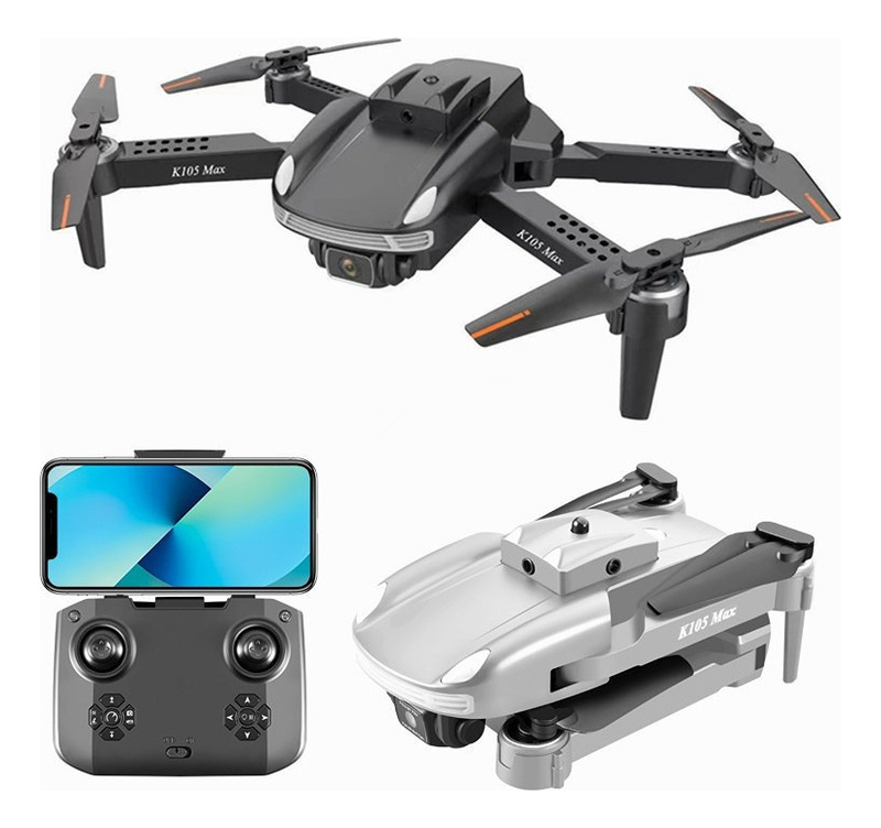 Drone Câmera 4k K105 Max Dual Bateria De Longa Duração
