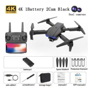Câmera Profissional Do Zangão K3 4k Wifi Fpv+2 Baterias