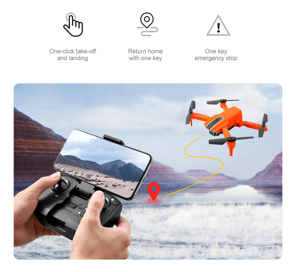 Mini Drone De Controle Remoto S65 Professional 4k Câmera - Imagem 13
