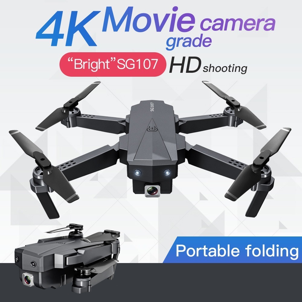 Sg107 Dobrável Mini Drone Com Câmera 4k Hd Indoor Rc - Imagem 6