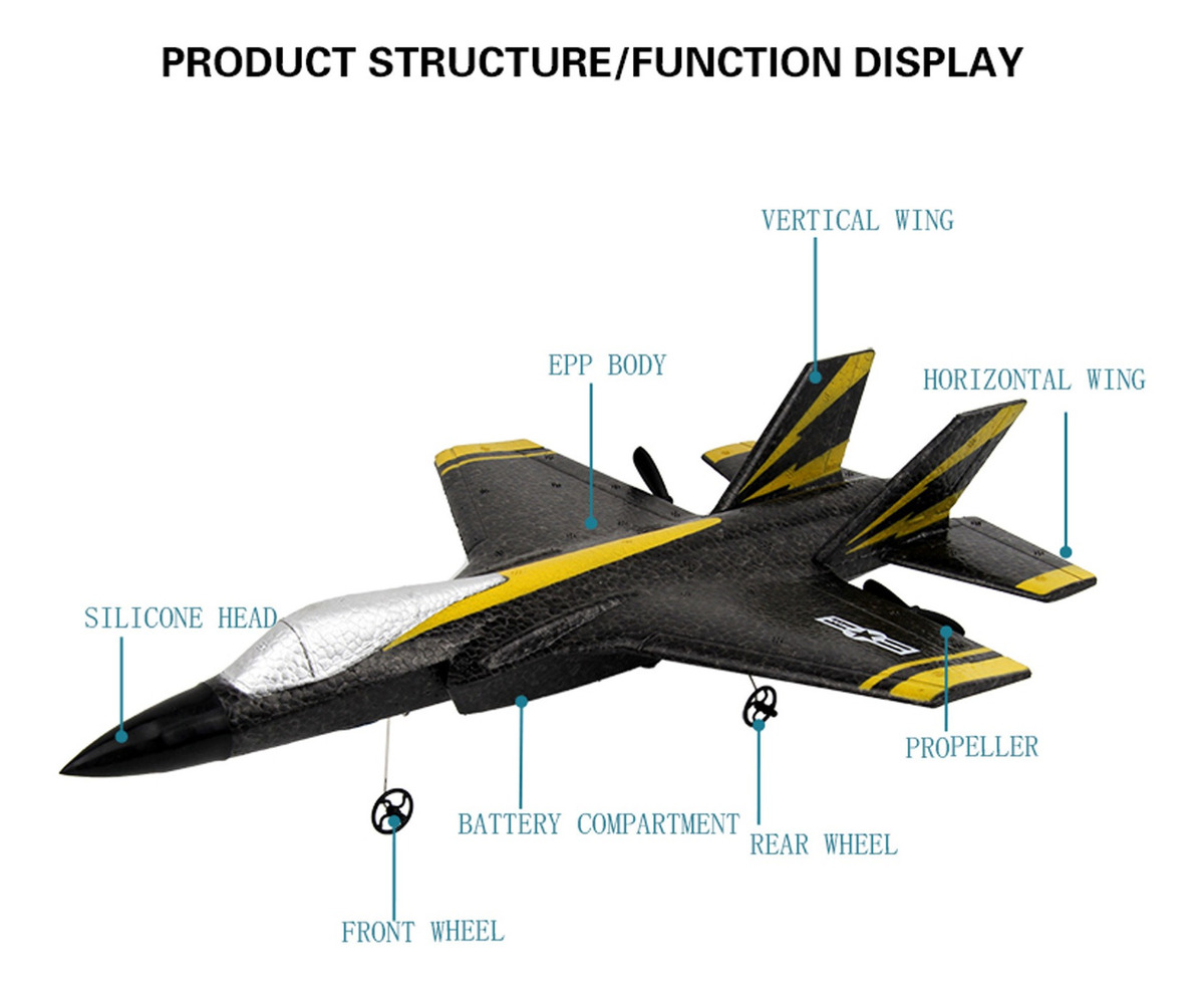 Avião Rc De 2,4 Ghz, 2 Canais, Asa Fixa, Epp Foam Electric - Imagem 7
