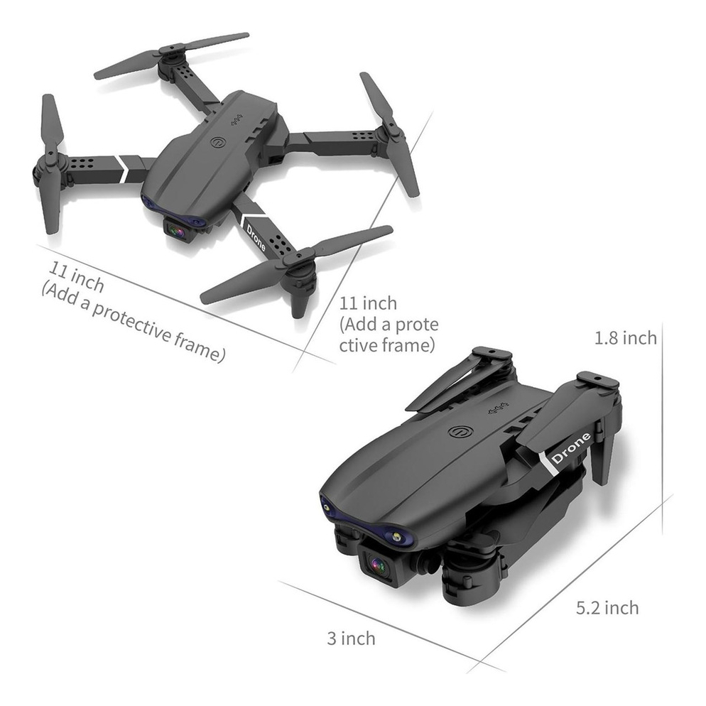 Drones Câmera Fpv Drones Pequenos Drones Segurança 4k Dual - Imagem 9