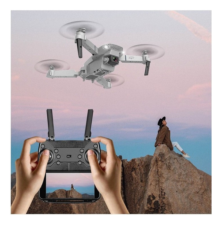 E88 4k Dual Camera Mini Drone De Controle Remoto Dobrável - Imagem 7