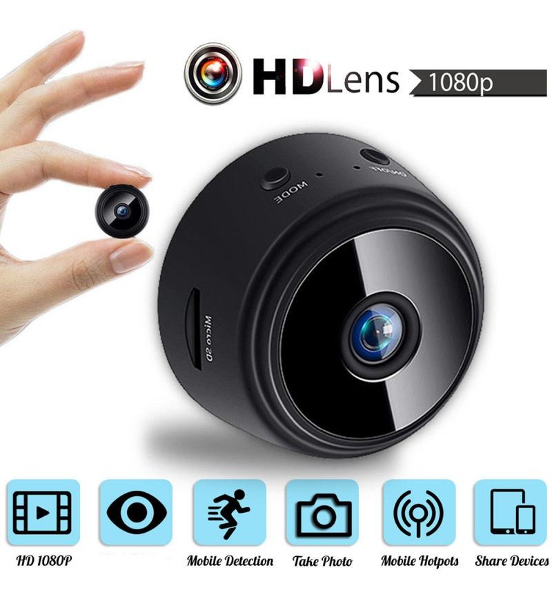 Mini Wifi Night Vision 1080p Câmera Espião+cartão De Memória - Imagem 2