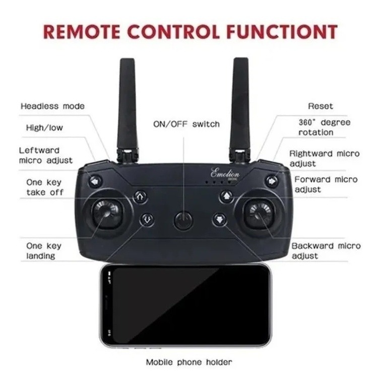 Mini Drone E58 Com Câmera Dupla 4k E Três Baterias - Imagem 4