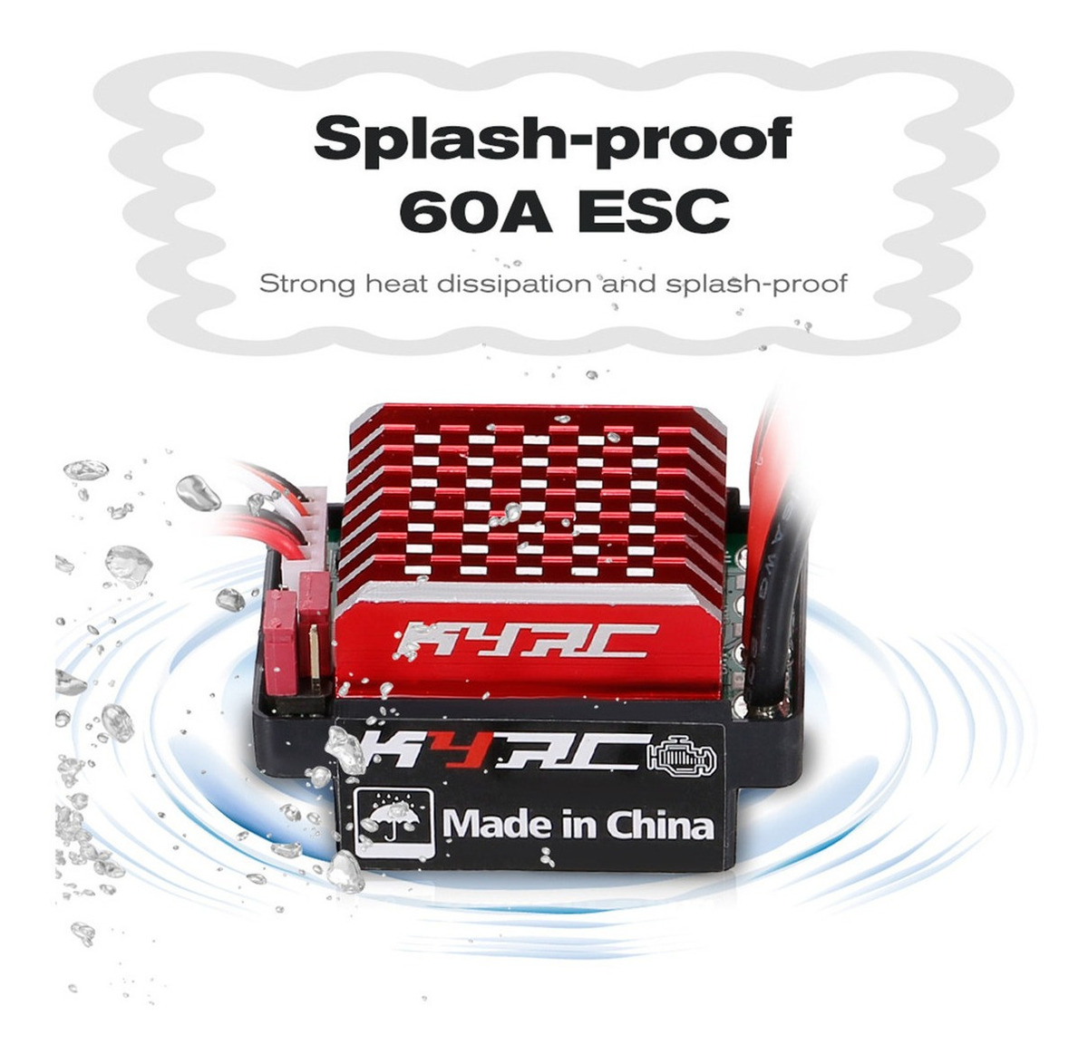 550 21t Escovado Motor Com 60a/360a Esc Escovado Elétrico - Imagem 6