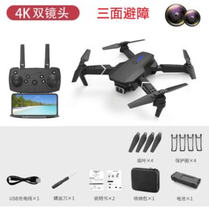 Drone Dobrável Xkj E88 Pro Com Câmera Dupla Grande Angular4k