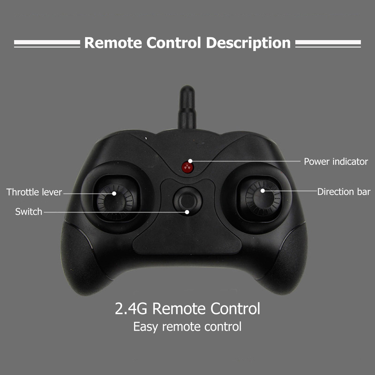 2.4g 2ch Rc Planador Asa Fixa Controle Remoto Avião Childr - Imagem 9