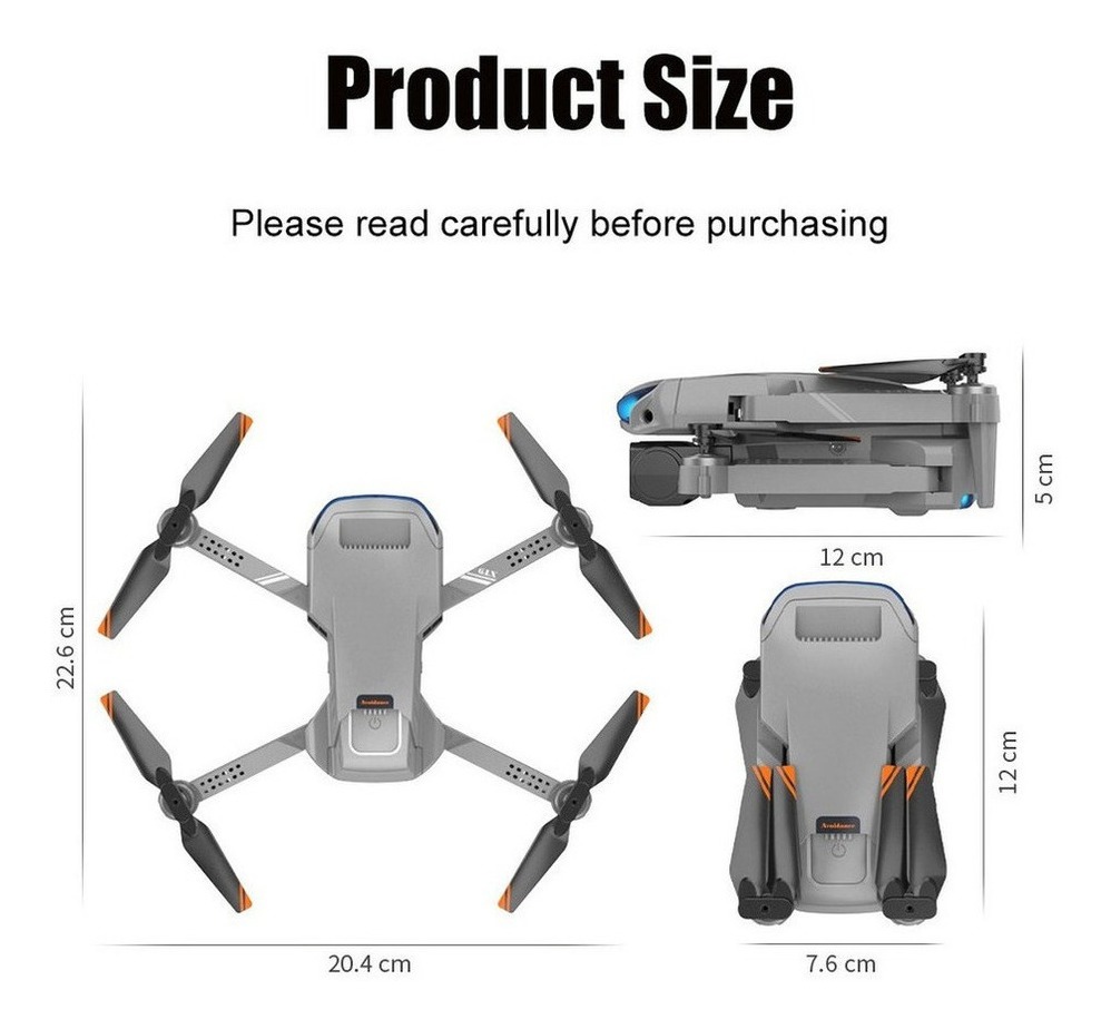 Xt9 Mini Drones Profissionais Câmera Dupla Esc 2 Baterias - Imagem 9