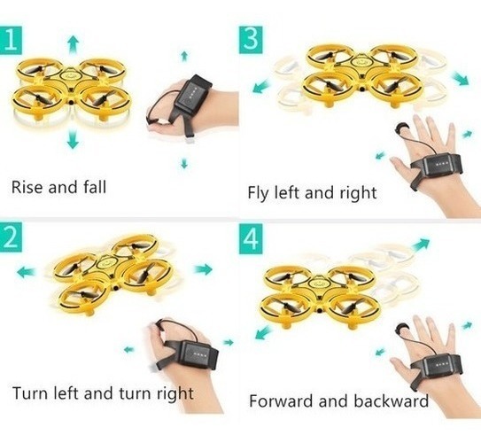 Drone Quadricóptero De Acrobacias Com Controle De Gestos - Imagem 4