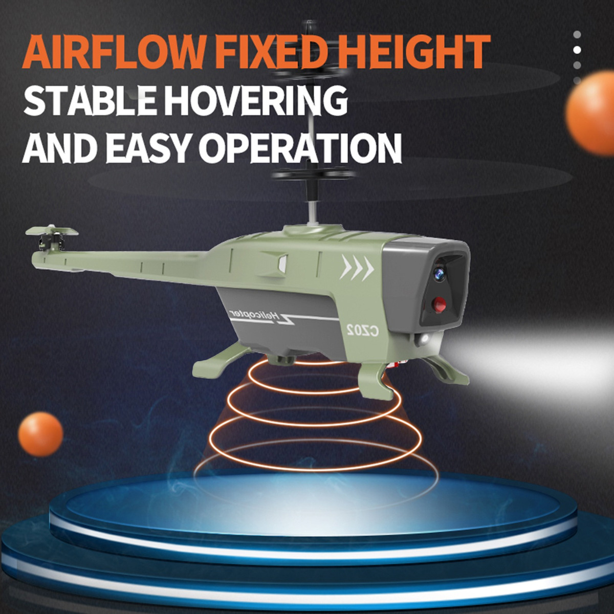 Controle Remoto De Prevenção De Obstáculos De Helicóptero Rc - Imagem 2