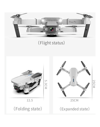 Drone Profissional E88 Pro 2.4ghz Com Câmera Hd E 3 Bateria - Imagem 3