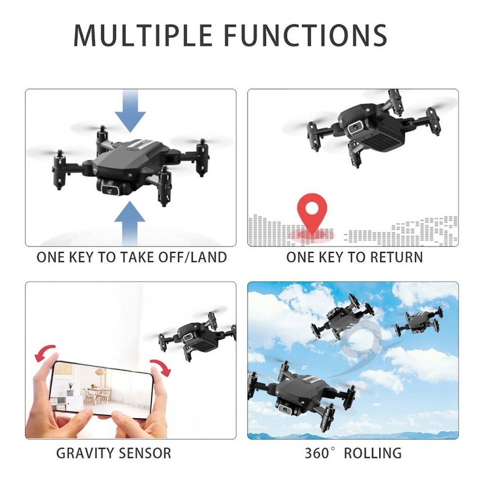 Mini Drone Barato Com Câmera Profissional Antena Dobrável - Imagem 7