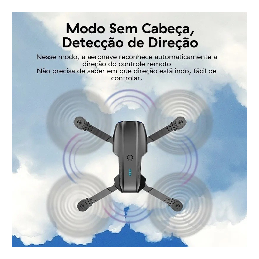Drone 4k Câmera E99 Dupla Longa Duração Da Bateria - Imagem 6