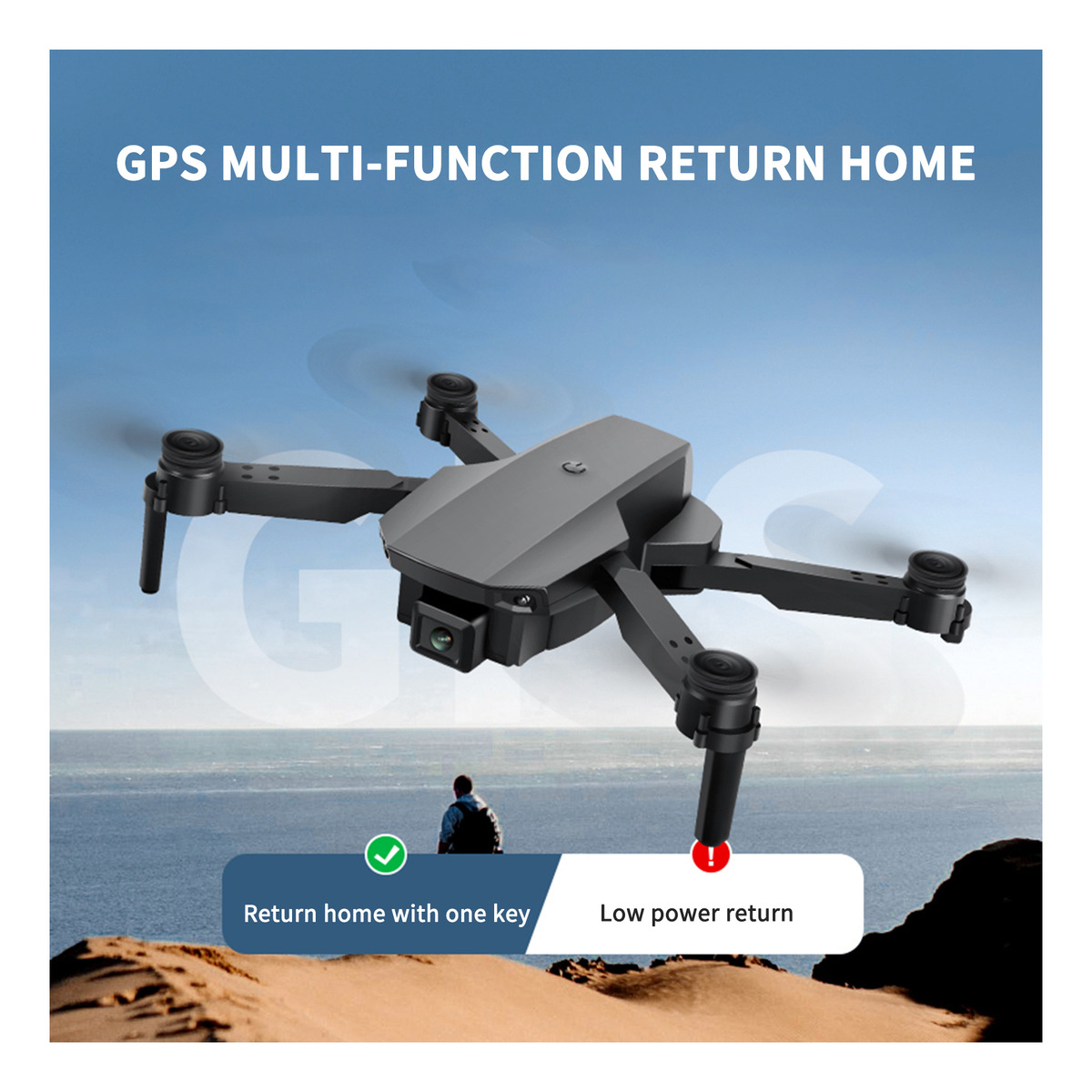 Sg107 Dobrável Mini Drone Com Câmera 4k Hd Indoor Rc - Imagem 7