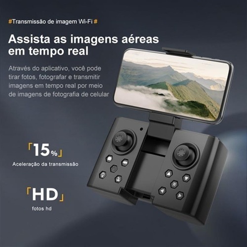 Drone Profissional Câmera Dupla 4k Com Luzes Led 2 Baterias - Imagem 3