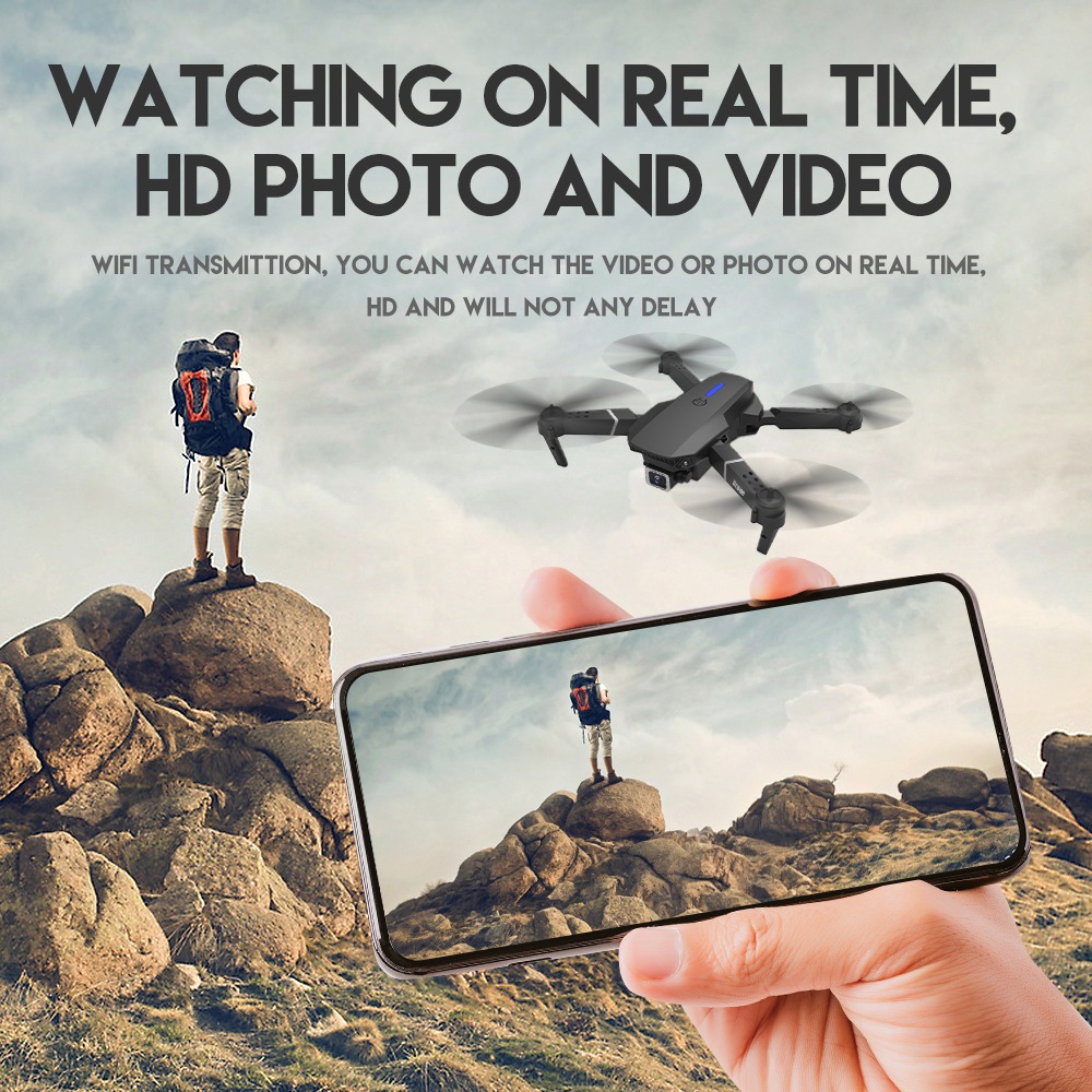 E88pro Rc Drone Com Câmera 1080p Hd - Imagem 5