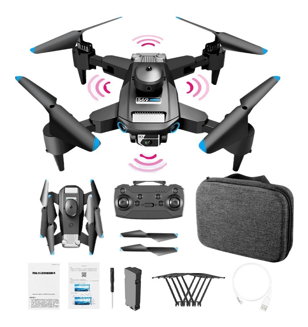 Mini Drone Barato Rc Com Radar Laser Hd Câmera Quadcopter