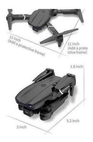 Câmera 4k Mini Drone E99 Pro Professional Com 2 Baterias - Imagem 8