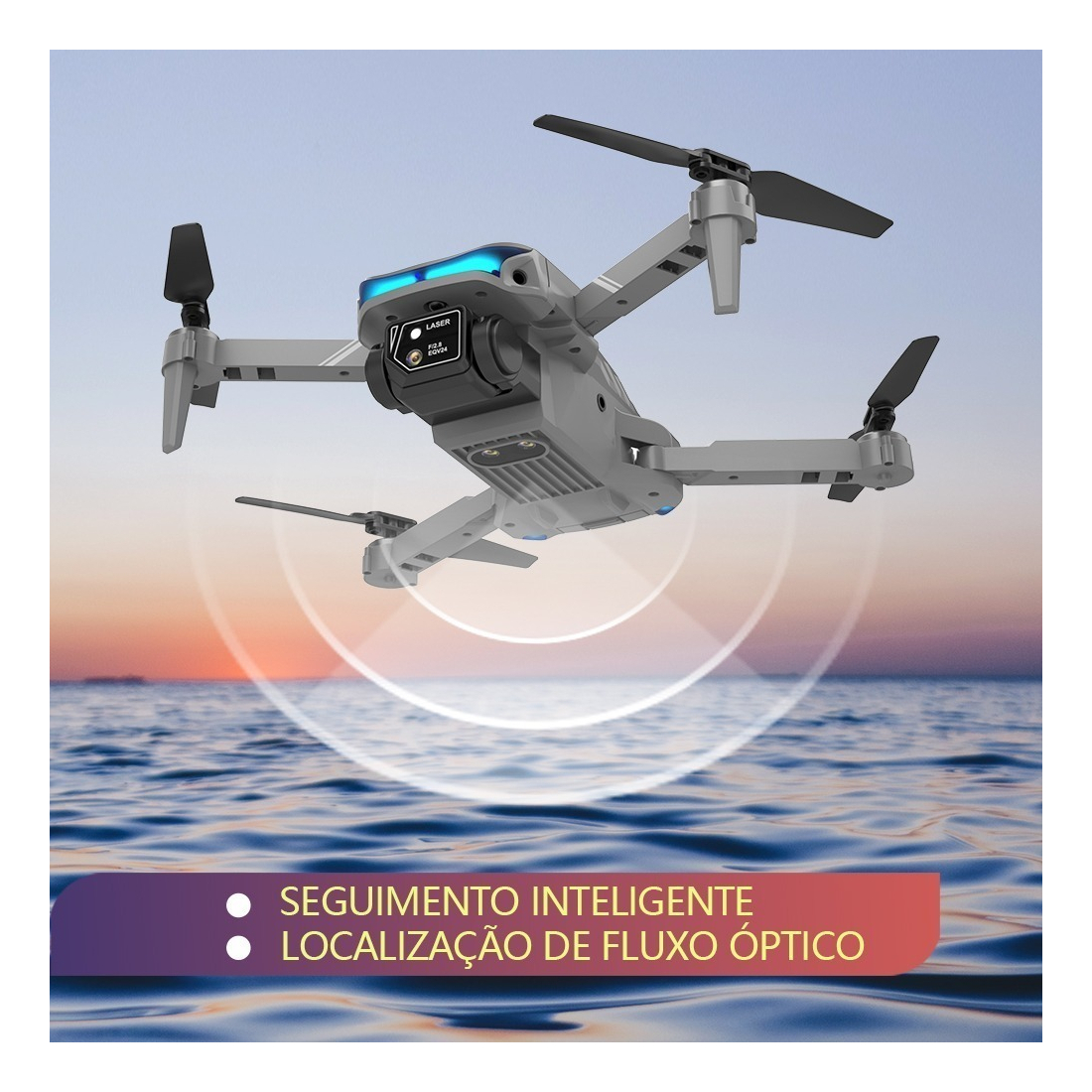 Drone Fp-xt9 Rtf Com Câmera Dupla Altitude Hold 2 Baterias - Imagem 3