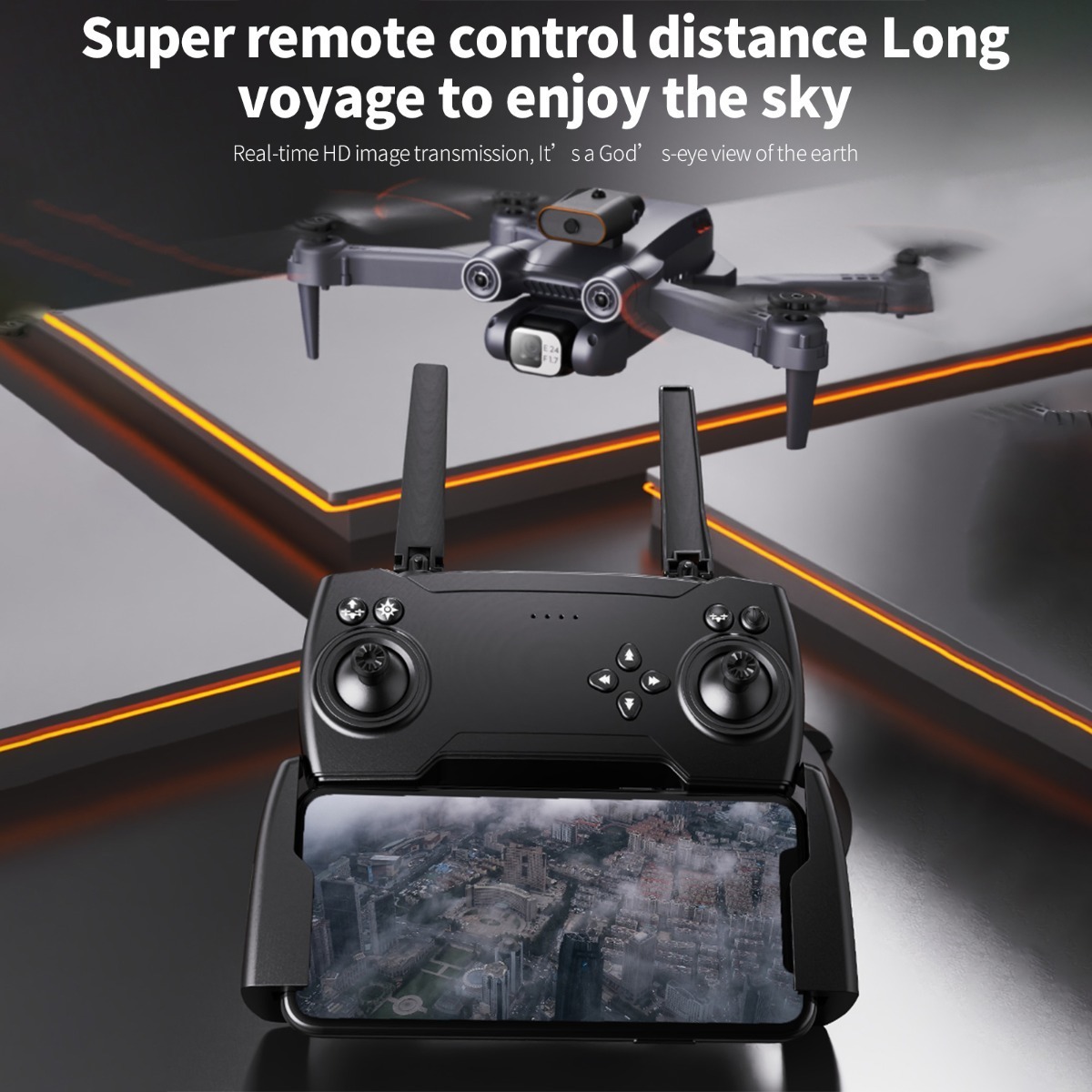 Drone Rc Com Câmera 4k Câmera Dupla Rc Quadcopter 360 Graus - Imagem 7