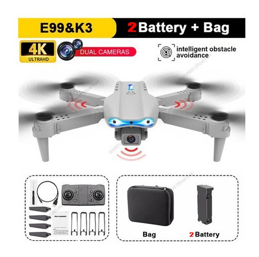 E99 Pro Drone 4k Câmera Dupla Edição Para Evitar Obstáculos - Imagem 8