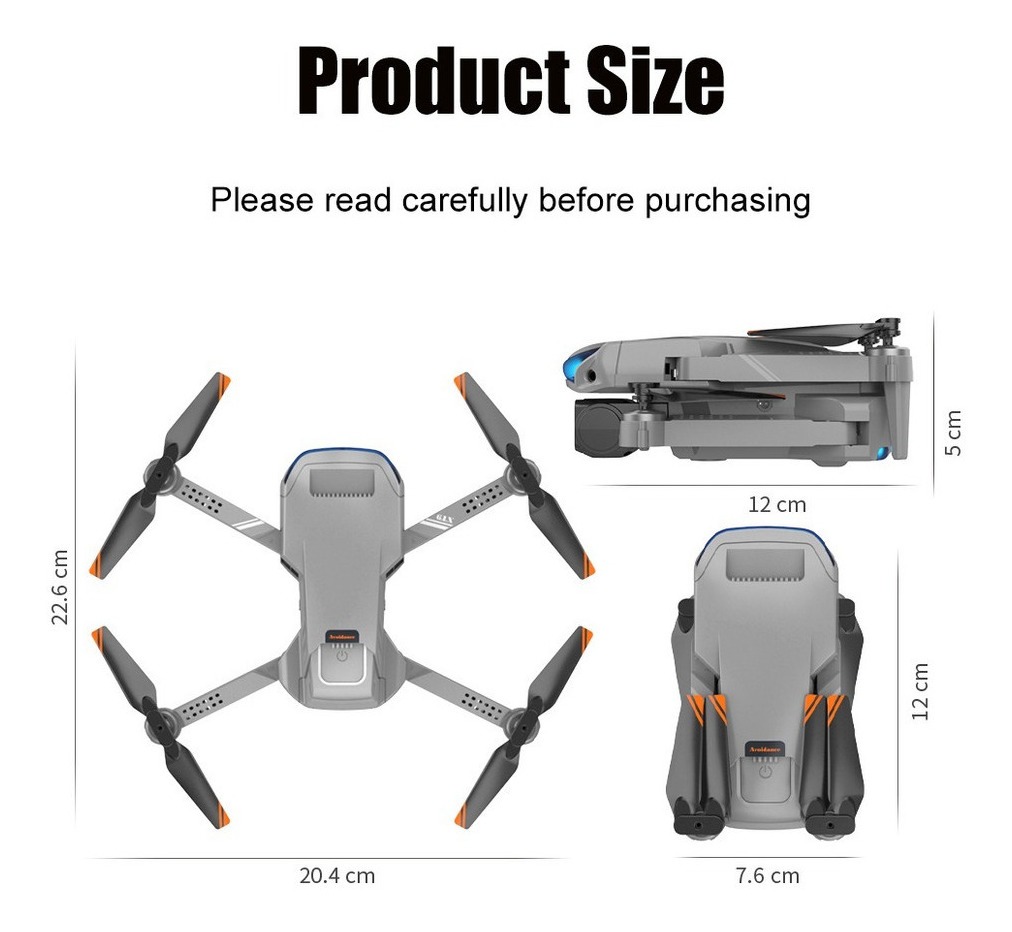 Xt9 Mini Drones Profissionais Câmera Dupla Esc 2 Baterias - Imagem 9