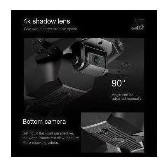 Dual Camera Mini Drone Professional 4k Com 3 Baterias - Imagem 9