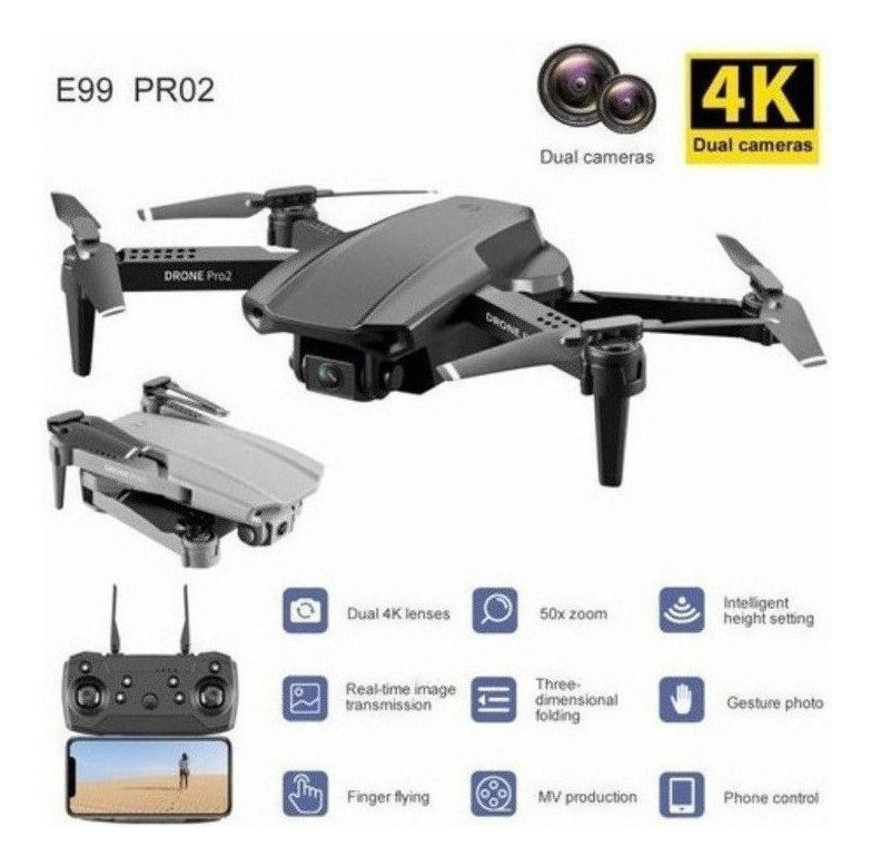 Mini Drone 4k Câmera Dupla E99 Pro2 Professional - Imagem 2