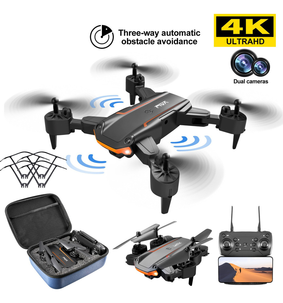 Drone Com 2 Câmeras Hd E 3 Sensores De Colisão Ky603