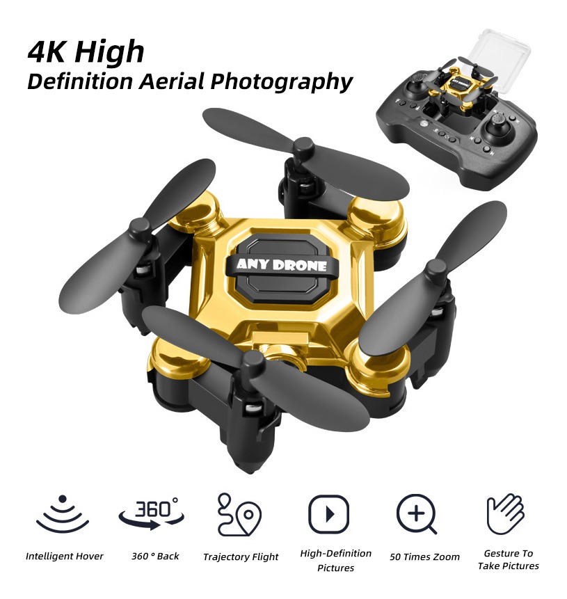 Mini Drone 4k Pequeno Uav Drones Aéreos Smart Hover 50x Zoom - Imagem 7