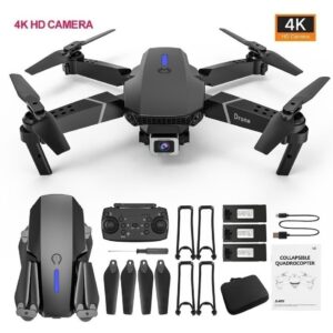 Mini Drones Baratos Com Câmera 4k E525/e88 Pro +3 Bateria