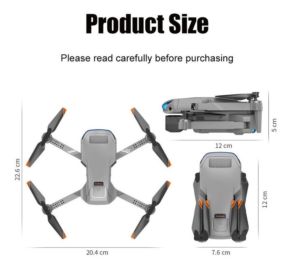 Xt9 Mini Drones Profissionais Câmera Dupla Esc 2 Baterias - Imagem 9