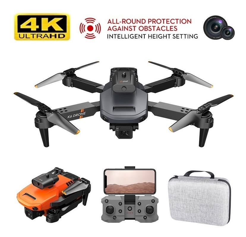 Mini Dobra Drone K6 Profissional Doble Camara 4k+3 Baterias - Imagem 12