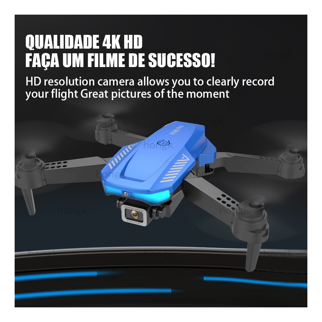 Aeronave Dobrável F185pro Mini Drone 4k - Imagem 8