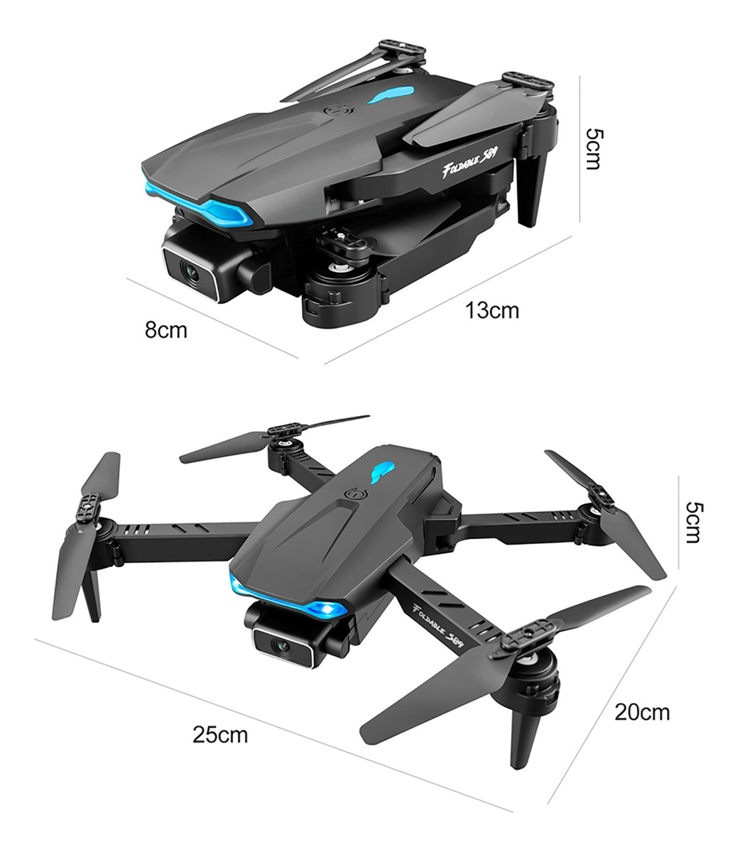 Ylr/c S89 4k Hd Câmera Única 2.4ghz Dobrável Rc Drone Com - Imagem 6