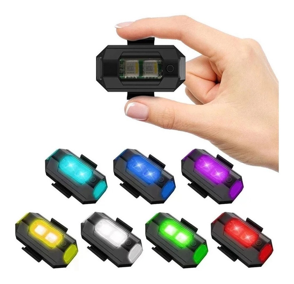 10 Levou Luz De Advertência Anticolisão Mini Luz De Sinal De - Imagem 3