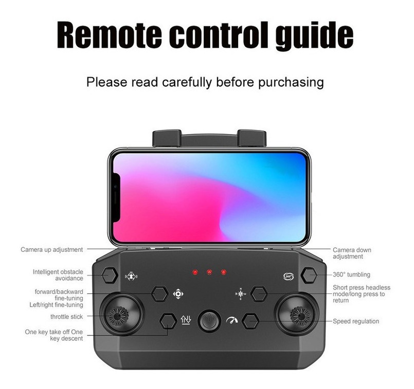 Xt9 Mini Drones Profissionais Controle Rem Câmera Dupla Esc - Imagem 5