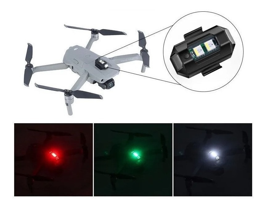 2 Peças De Luzes Publicitárias Led Para Motocicletas/drones - Imagem 4