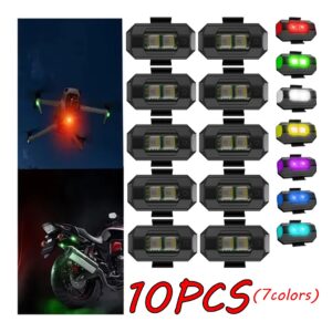 10 Luzes Da Motocicleta Drone Luz De Sinal Estroboscópico 7