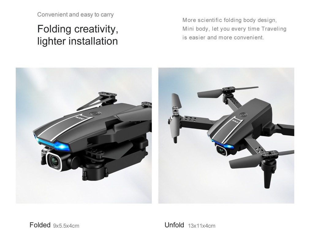 Mini Drone Rc Ylr/c S65 Com Câmera Dupla De Nível De Entrada - Imagem 12