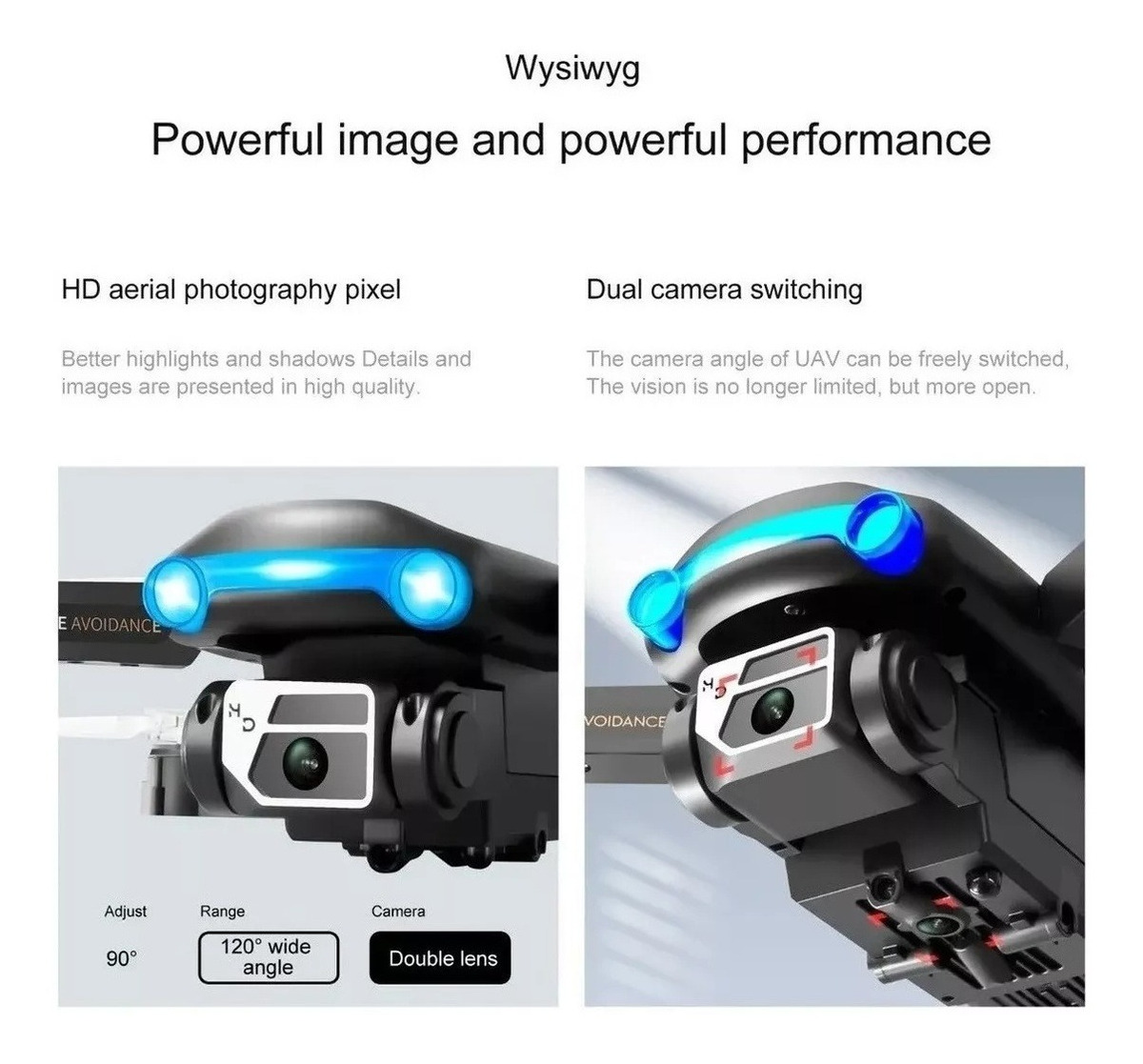 Mini Drone S98 Novo Rc 4k Hd Barato Com Câmera Dupla Com Led - Imagem 14