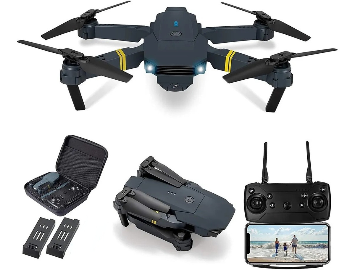 Drone E58 Completo Iniciantes Com Câmera 2.4ghz 2 Baterias