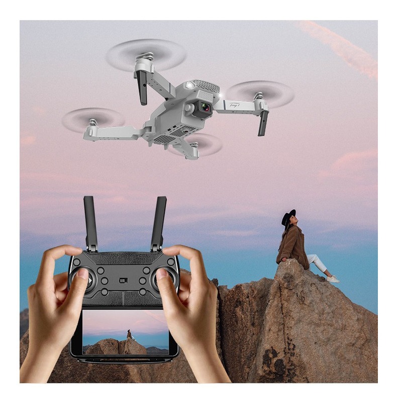 E88 4k Dual Camera Mini Drone De Controle Remoto Dobrável - Imagem 7