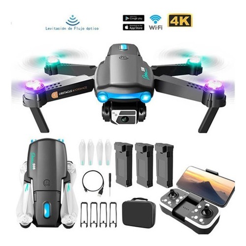 Drone Profissional Câmera 4k Evitação + 3 Baterias - Imagem 7