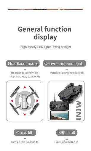 Mini Drone Com Câmera Para Filmagens Amadoras Single Len - Imagem 4