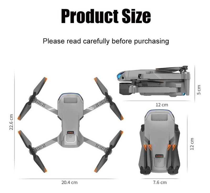Xt9 Mini Drones Profissionais Controle Rem Câmera Dupla Esc - Imagem 15