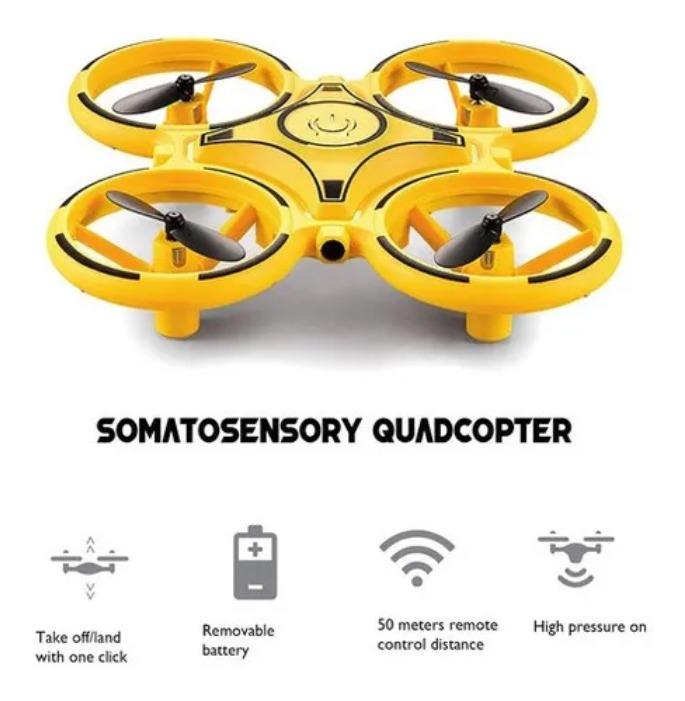 Drone Quadricóptero Acrobático Stunt Com Controle Por Gestos - Imagem 4