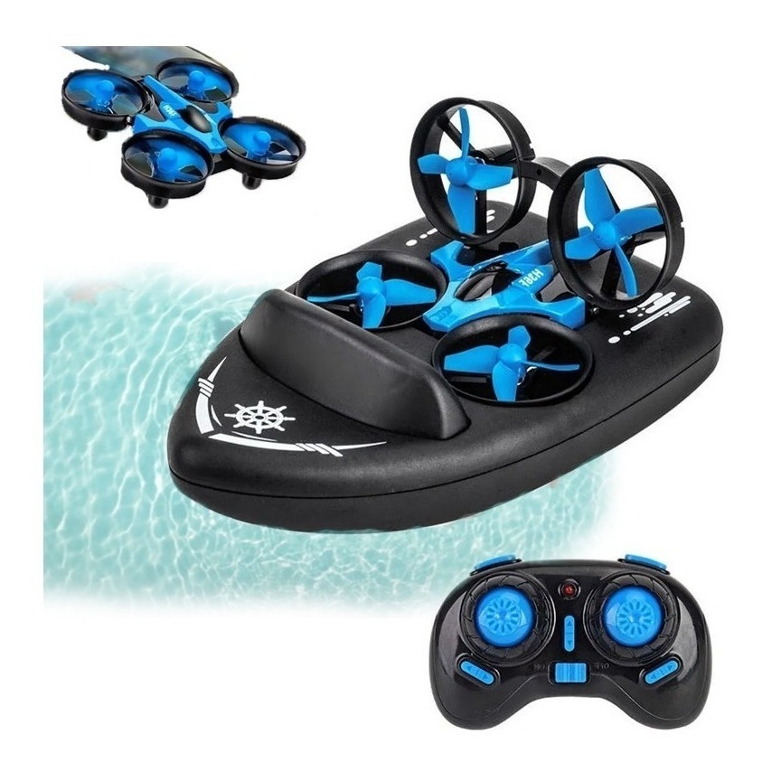 Brinquedos De Avião Rc Hovercraft Land, Land And Air 3 Em 1,